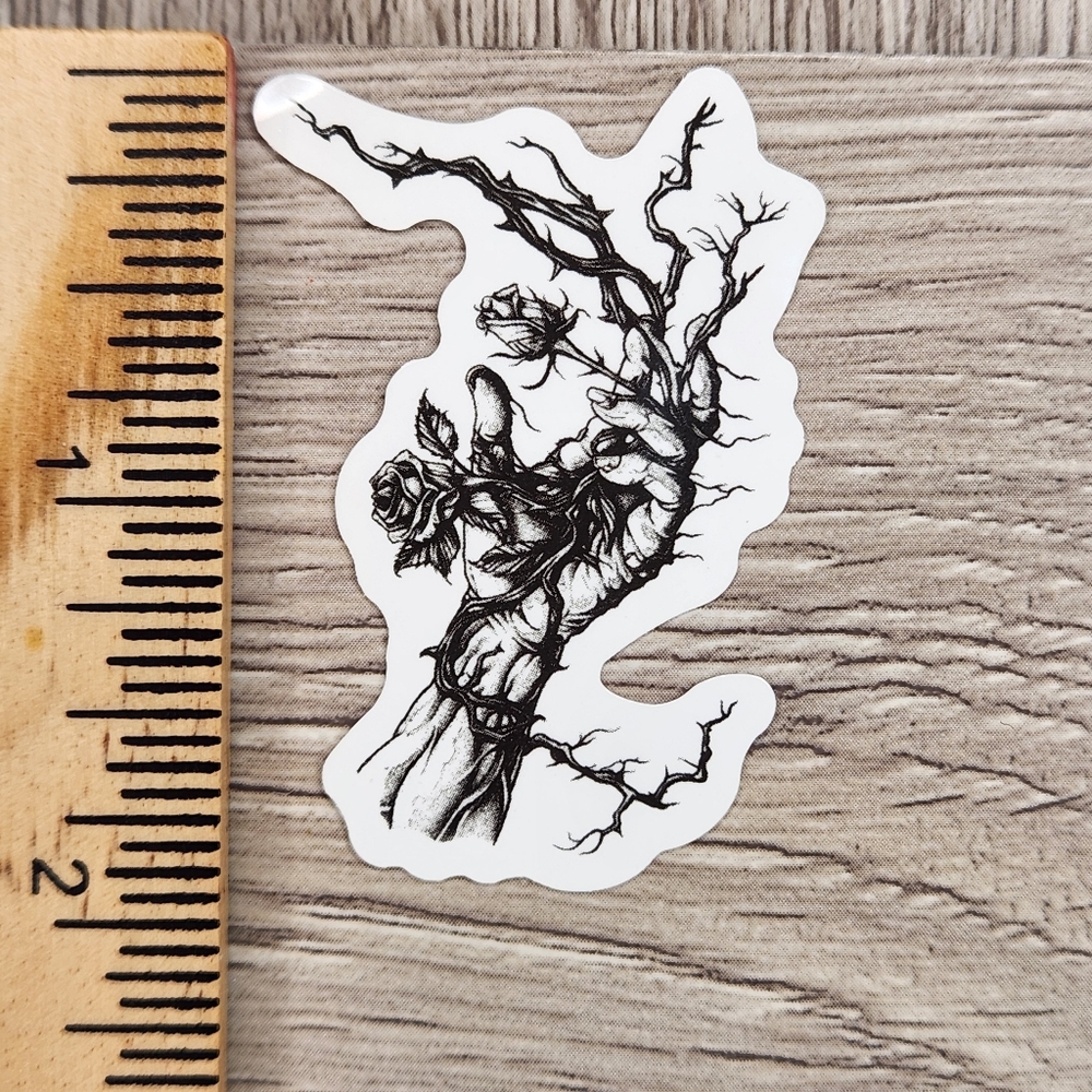 10/$10 Sticker Black And White Tarot Witchy Wicca Goth